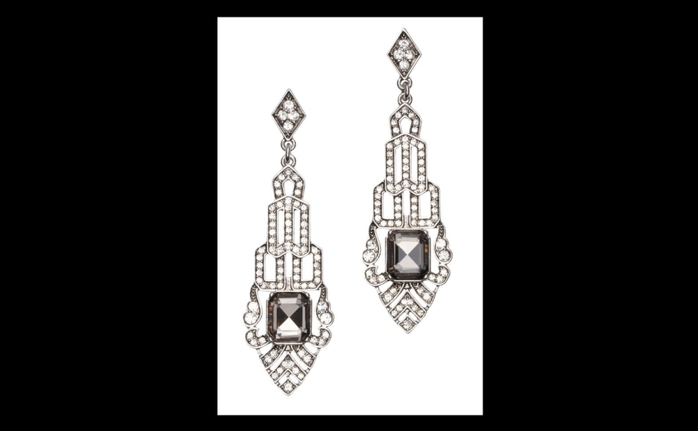 ISO Loft Art Deco pave earrings